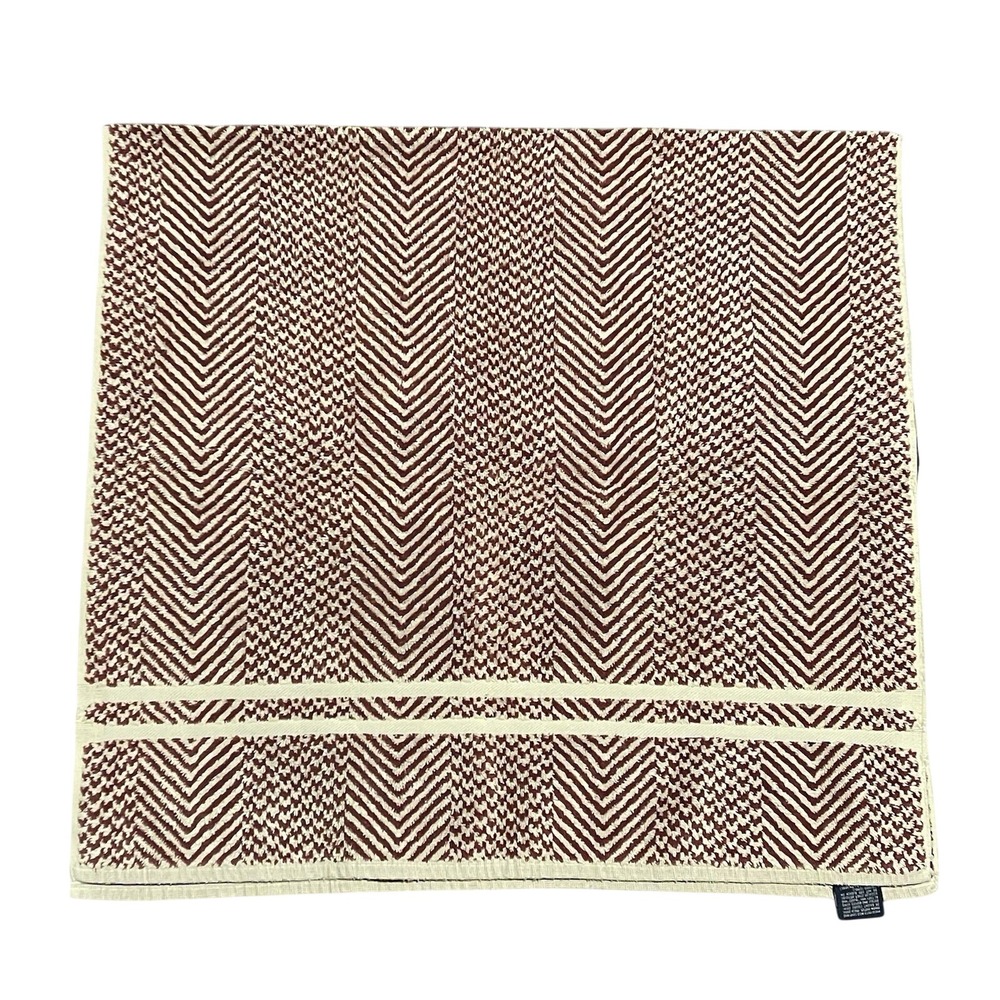 Vintage Ralph Lauren Herringbone Cranberry Bath Towel‎ 100% Cotton 90's Rare